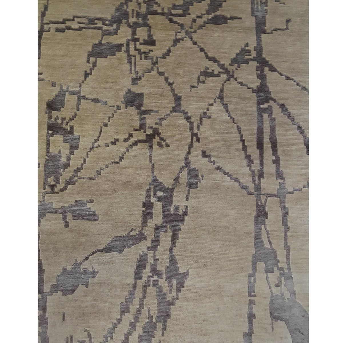 Pacific Modern-Np 38500 Beige Grey Transitional Hand Knotted Rug