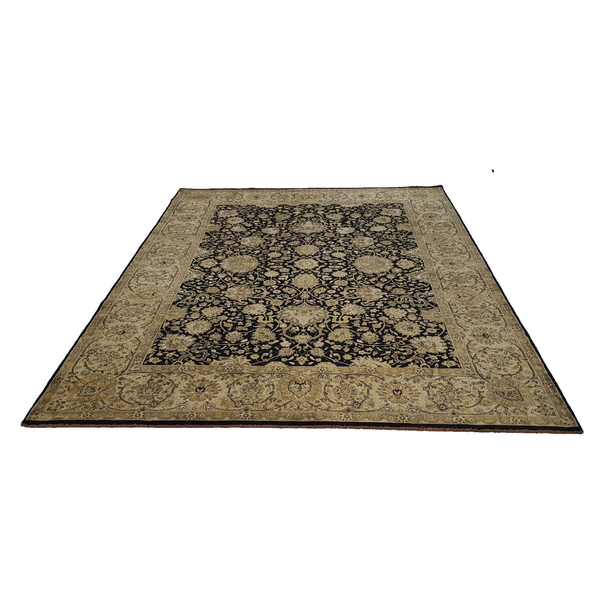 Pacific Nouveau 38550 Black Gold Traditional Hand Knotted Rug