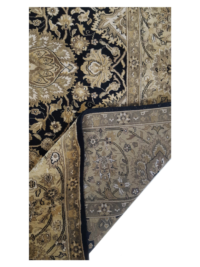Pacific Nouveau 38550 Black Gold Traditional Hand Knotted Rug