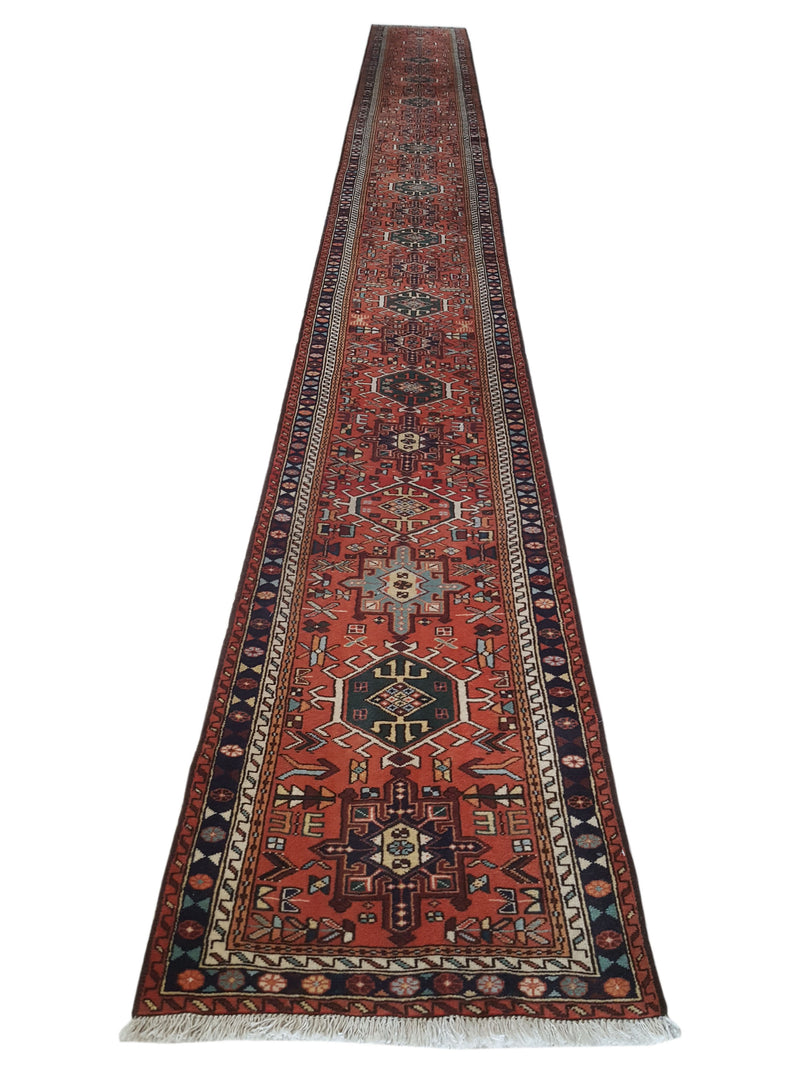 Fasa Antique Karajah 38590 Rust Navy Traditional Antique Rug