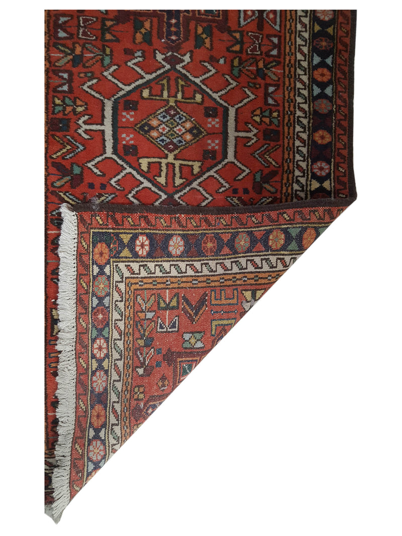 Fasa Antique Karajah 38590 Rust Navy Traditional Antique Rug