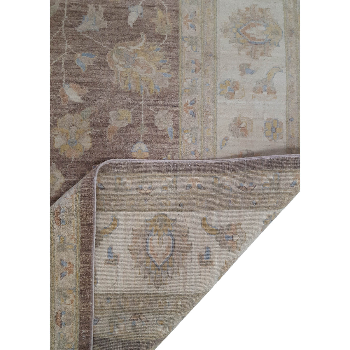 Pacific Ziegler 39196 Lt.Brown Beige Transitional Hand Knotted Rug