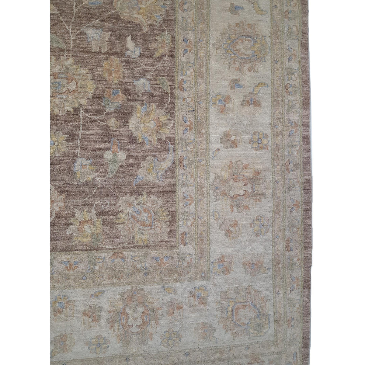 Pacific Ziegler 39196 Lt.Brown Beige Transitional Hand Knotted Rug