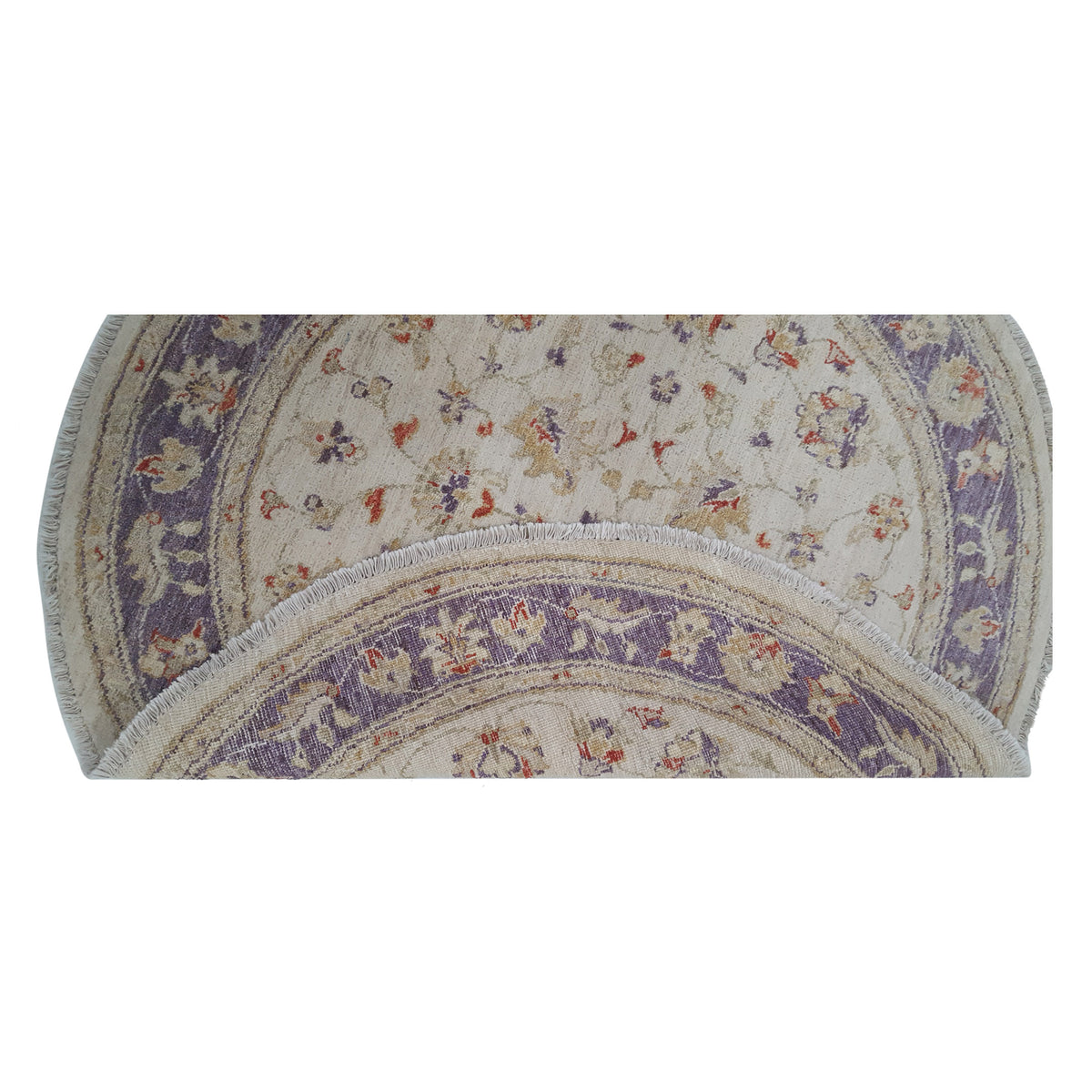 Pacific Ziegler 39200 Ivory Purple Transitional Hand Knotted Rug