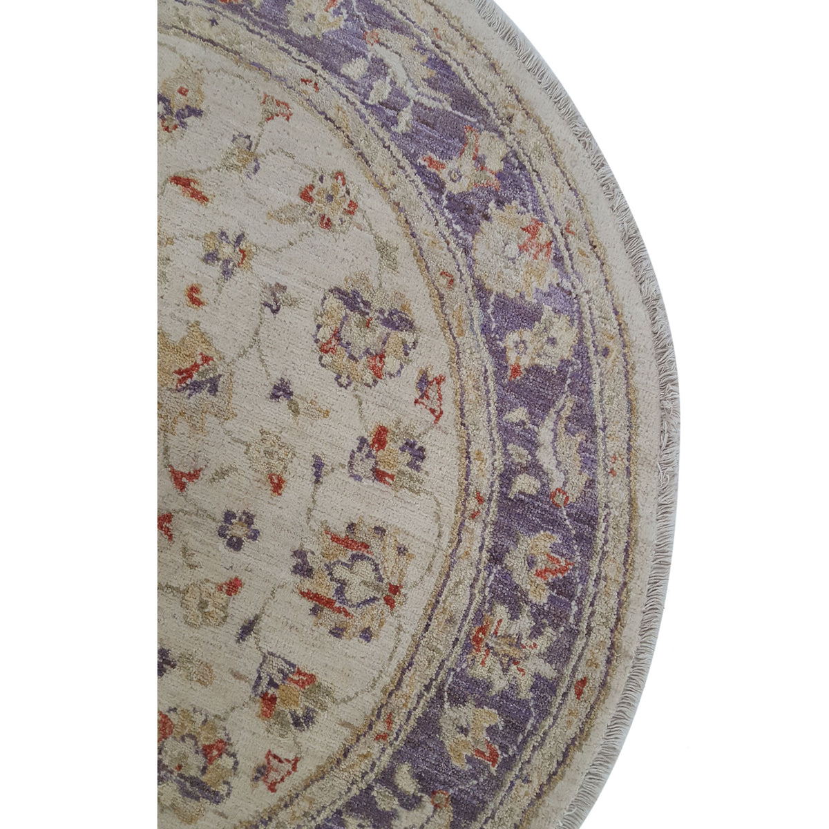 Pacific Ziegler 39200 Ivory Purple Transitional Hand Knotted Rug