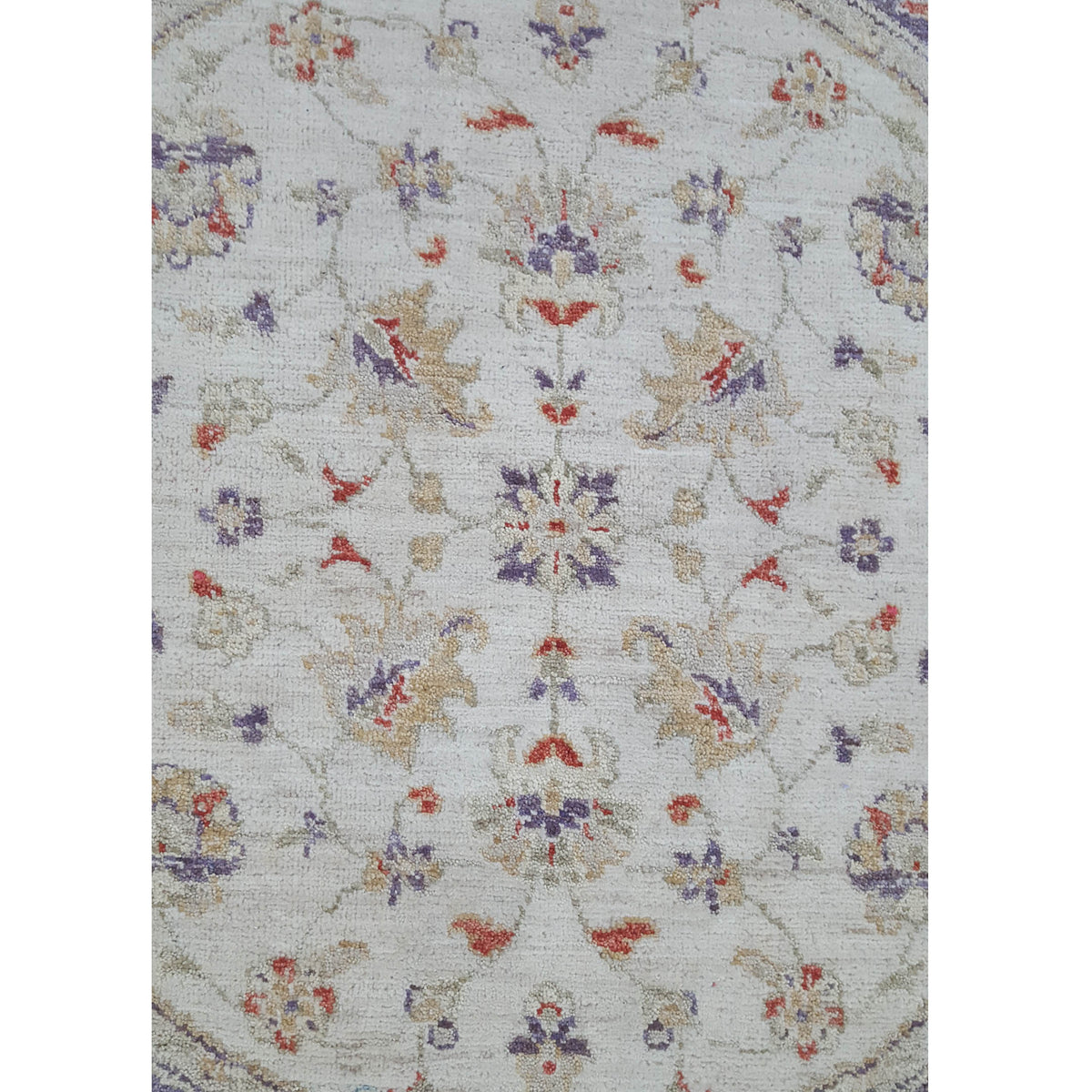 Pacific Ziegler 39200 Ivory Purple Transitional Hand Knotted Rug