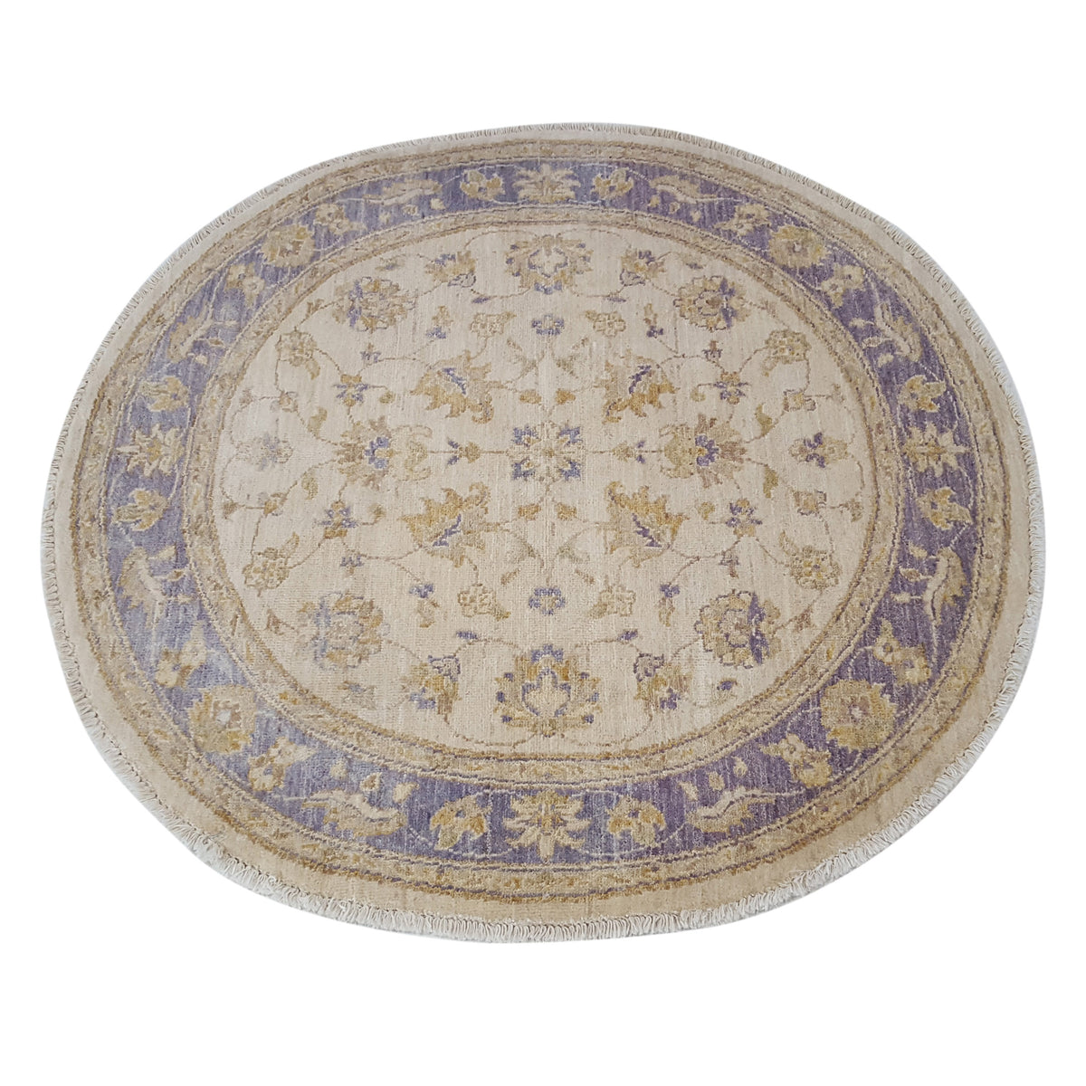 Pacific Ziegler 39201 Ivory Purple Transitional Hand Knotted Rug