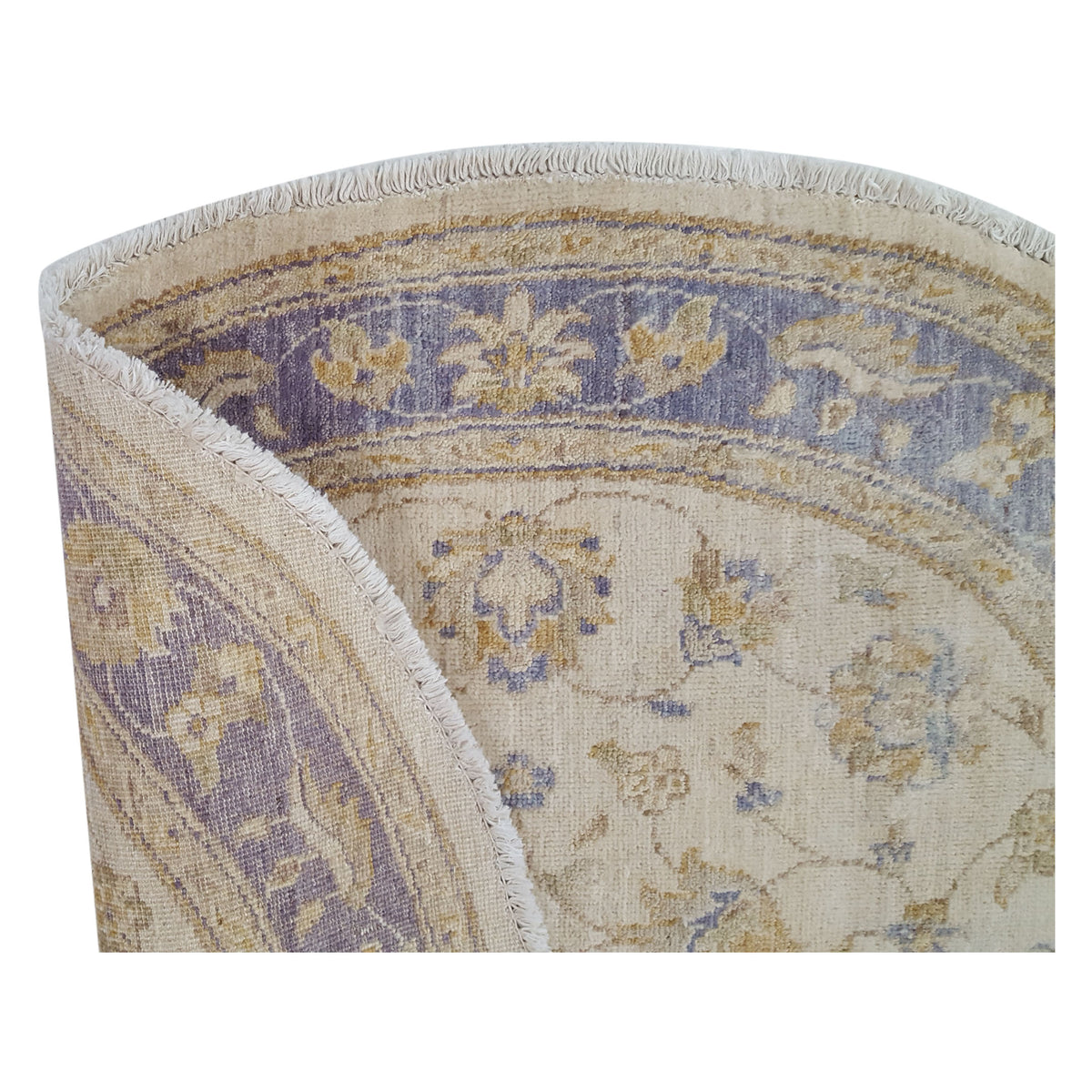 Pacific Ziegler 39201 Ivory Purple Transitional Hand Knotted Rug