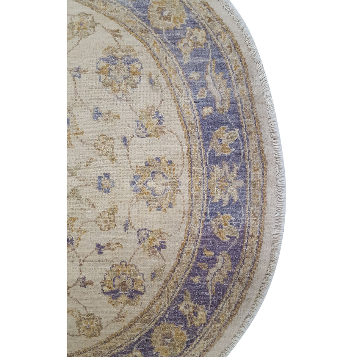 Pacific Ziegler 39201 Ivory Purple Transitional Hand Knotted Rug