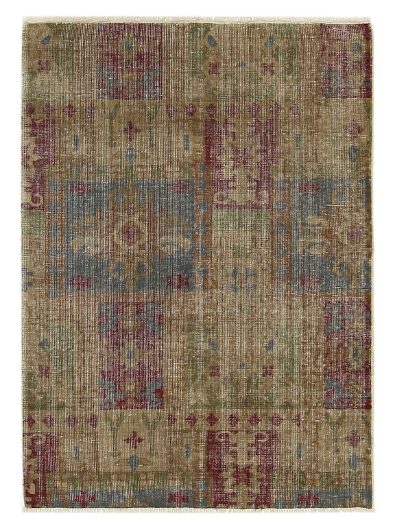 Pacific Vintage Revival 39251 Multi Multi Vintage Hand Knotted Rugs ...