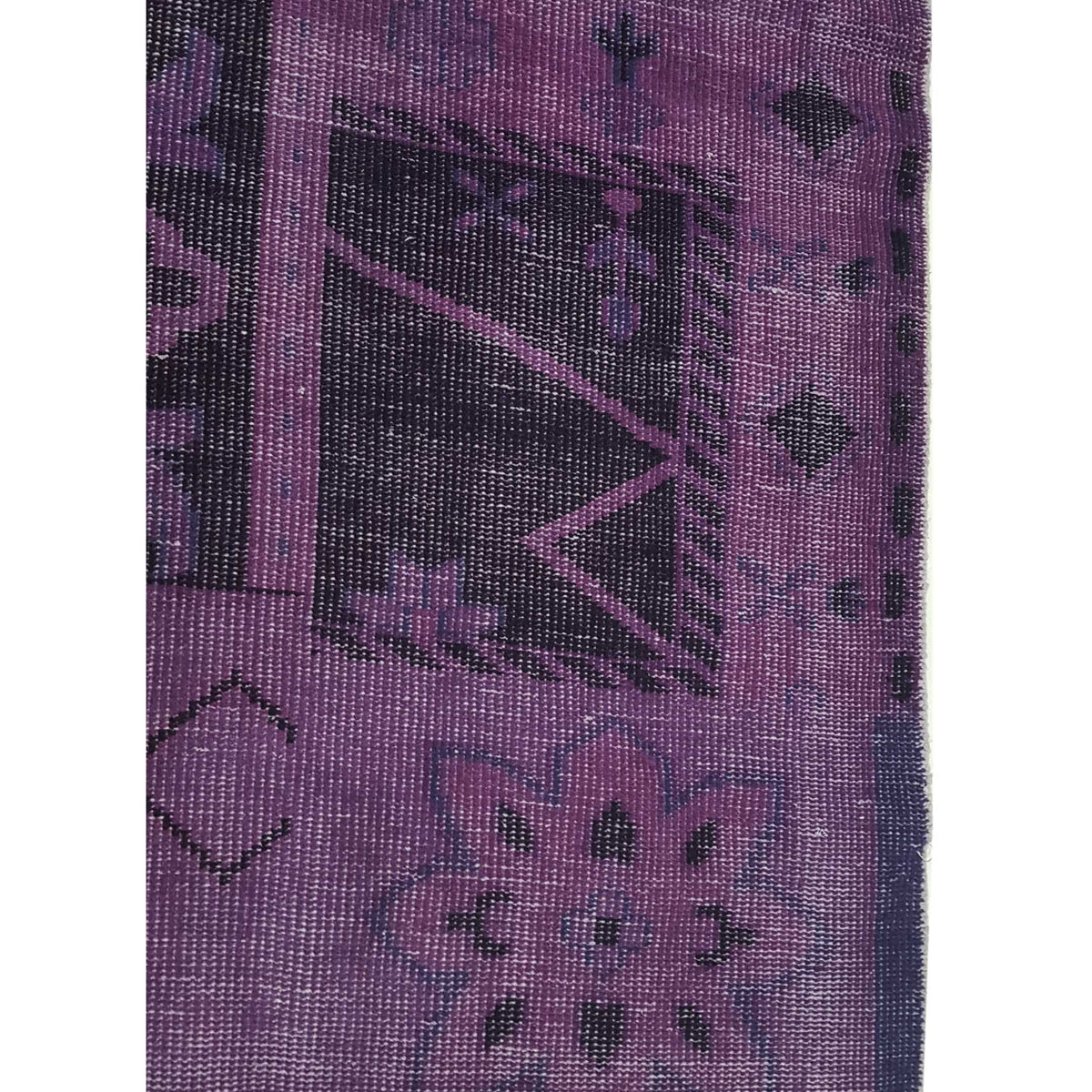 Pacific Vintage Revival 39253 Purple Black Vintage Hand Knotted Rugs