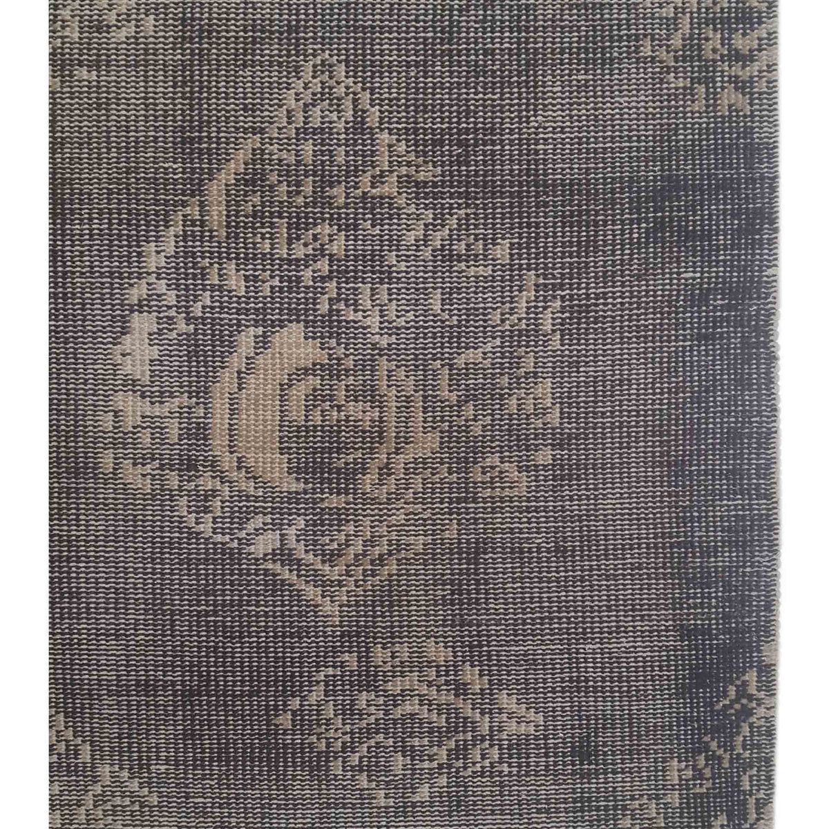 Pacific Vintage Revival 39262 Grey Beige Vintage Hand Knotted Rugs