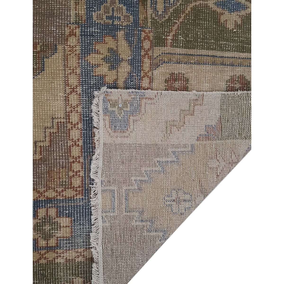 Pacific Vintage Revival 39263 Beige Beige Vintage Hand Knotted Rugs