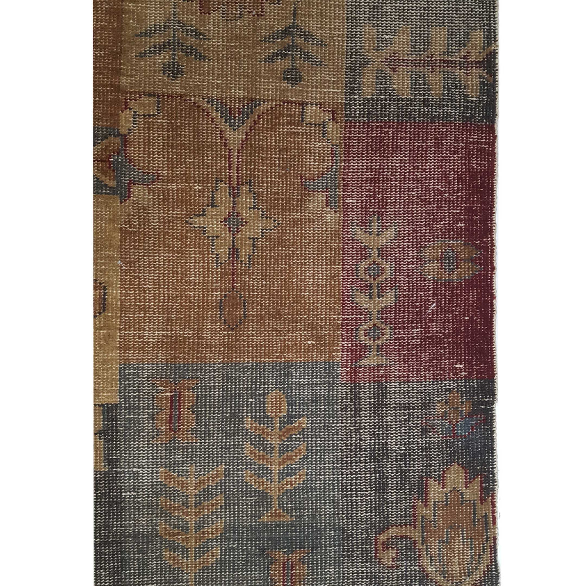 Pacific Vintage Revival 39267 Brown Multi Vintage Hand Knotted Rugs