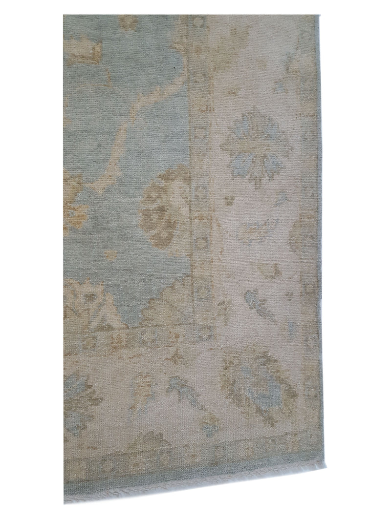 Pacific Angora 39277 Lt.Blue Cream Traditional Hand Knotted Rug