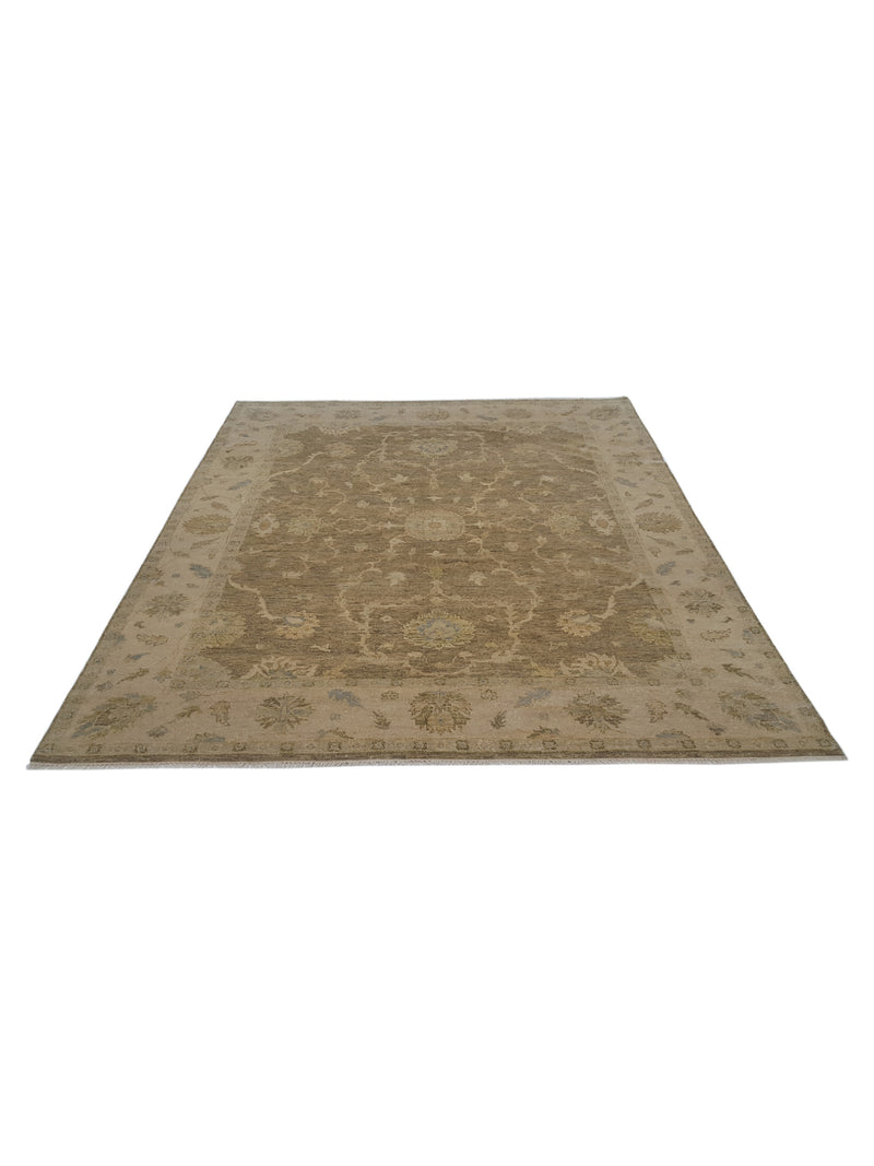 Pacific Angora 39279 Chocolate Cream Traditional Hand Knotted Rug