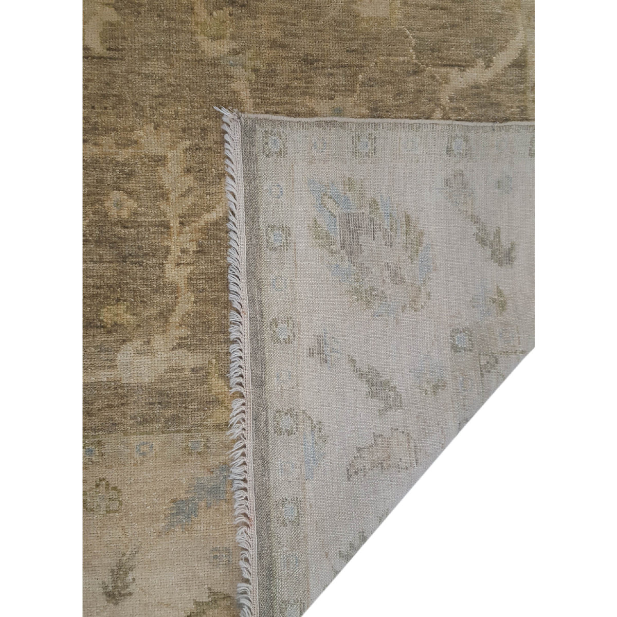 Pacific Angora 39279 Chocolate Cream Traditional Hand Knotted Rug