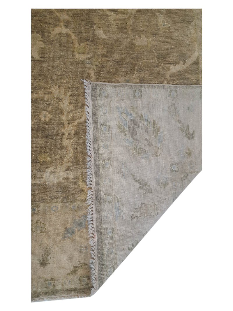 Pacific Angora 39279 Chocolate Cream Traditional Hand Knotted Rug