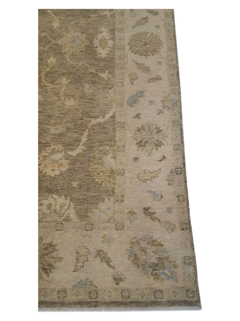 Pacific Angora 39279 Chocolate Cream Traditional Hand Knotted Rug