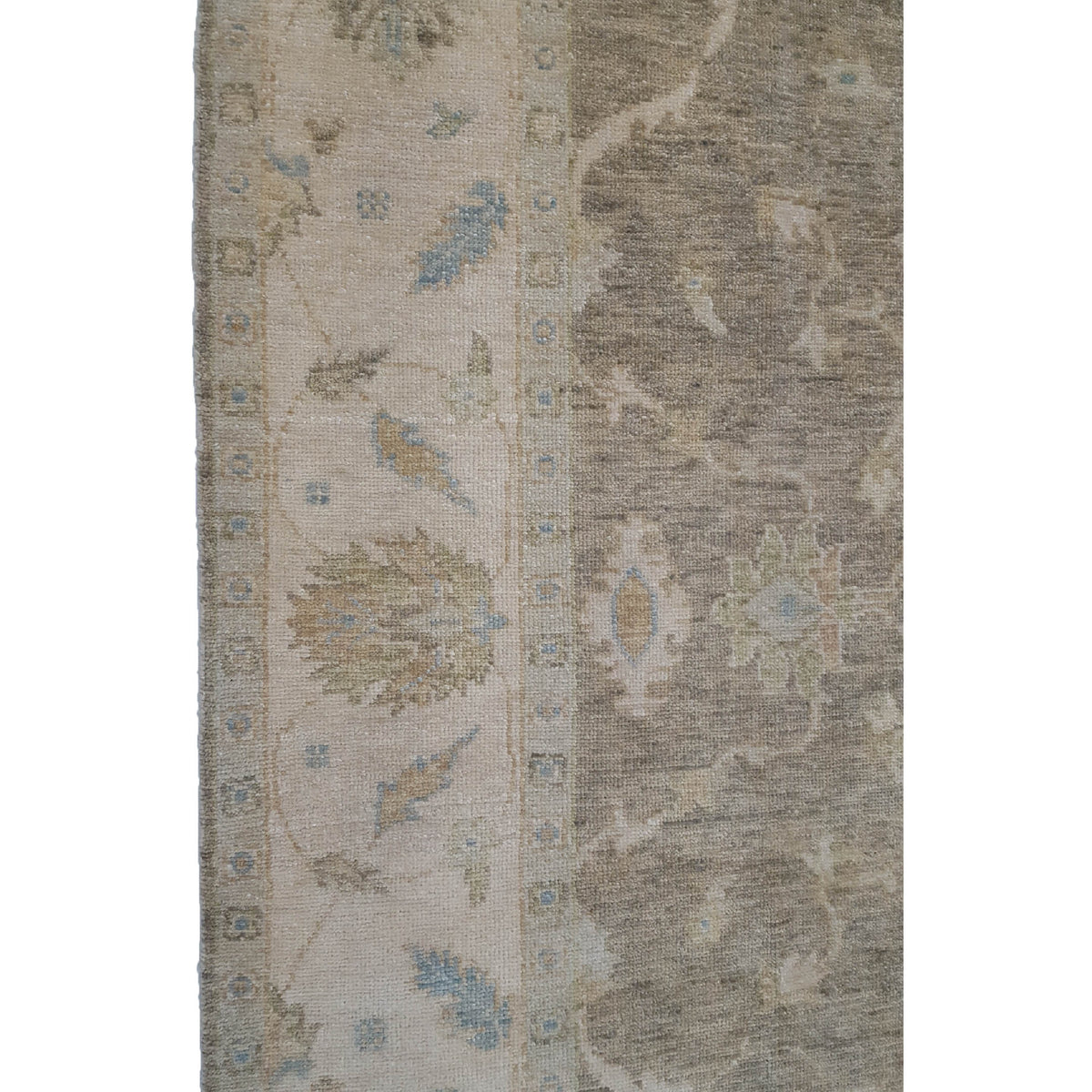 Pacific Angora 39279 Chocolate Cream Traditional Hand Knotted Rug