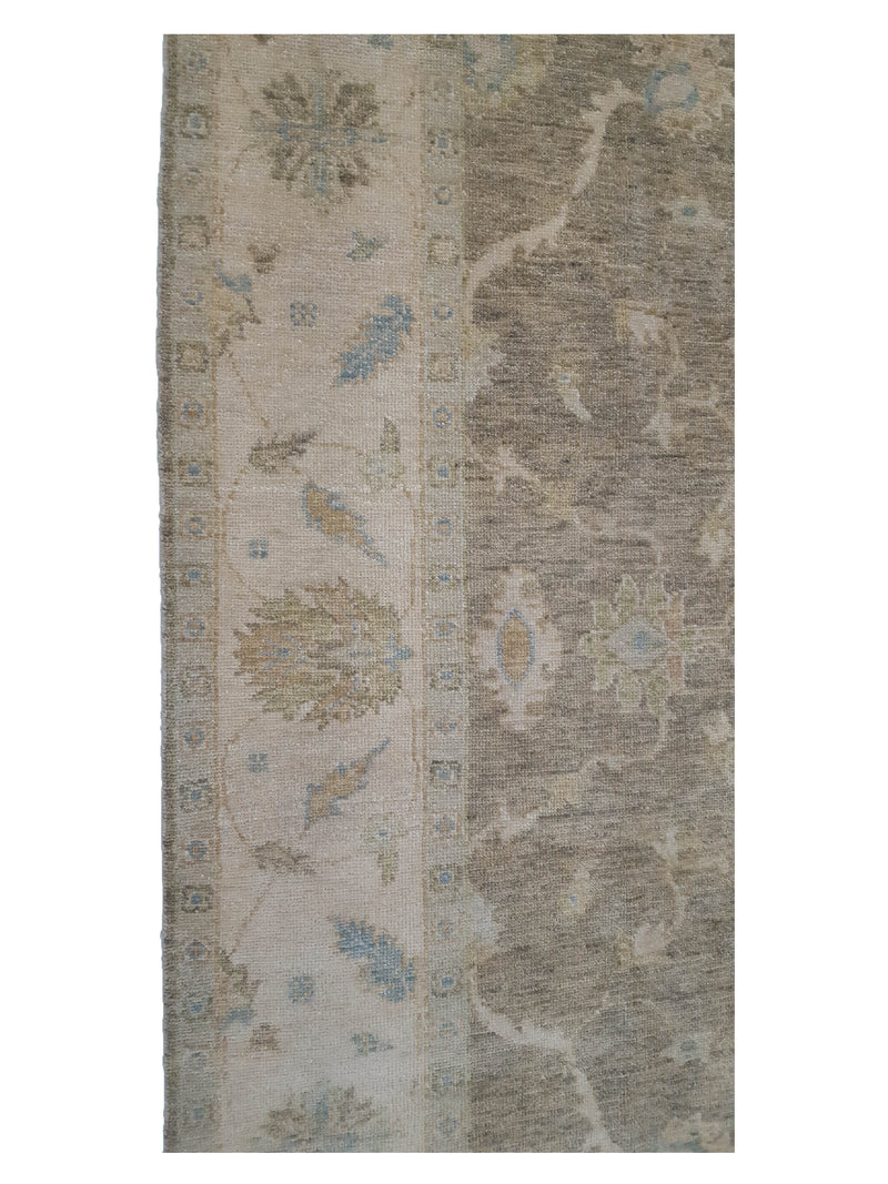 Pacific Angora 39279 Chocolate Cream Traditional Hand Knotted Rug