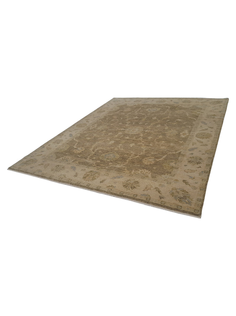 Pacific Angora 39279 Chocolate Cream Traditional Hand Knotted Rug
