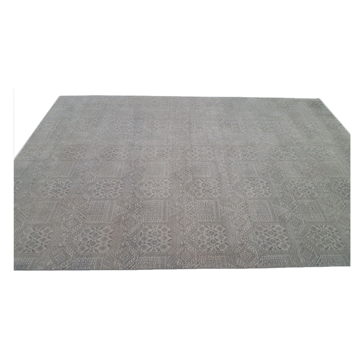 Pacific Modern 39281 Camel Grey Contemporary Hand Knotted Rug