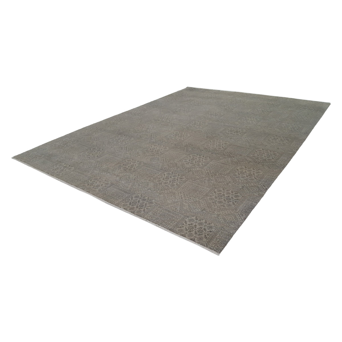 Pacific Modern 39281 Camel Grey Contemporary Hand Knotted Rug