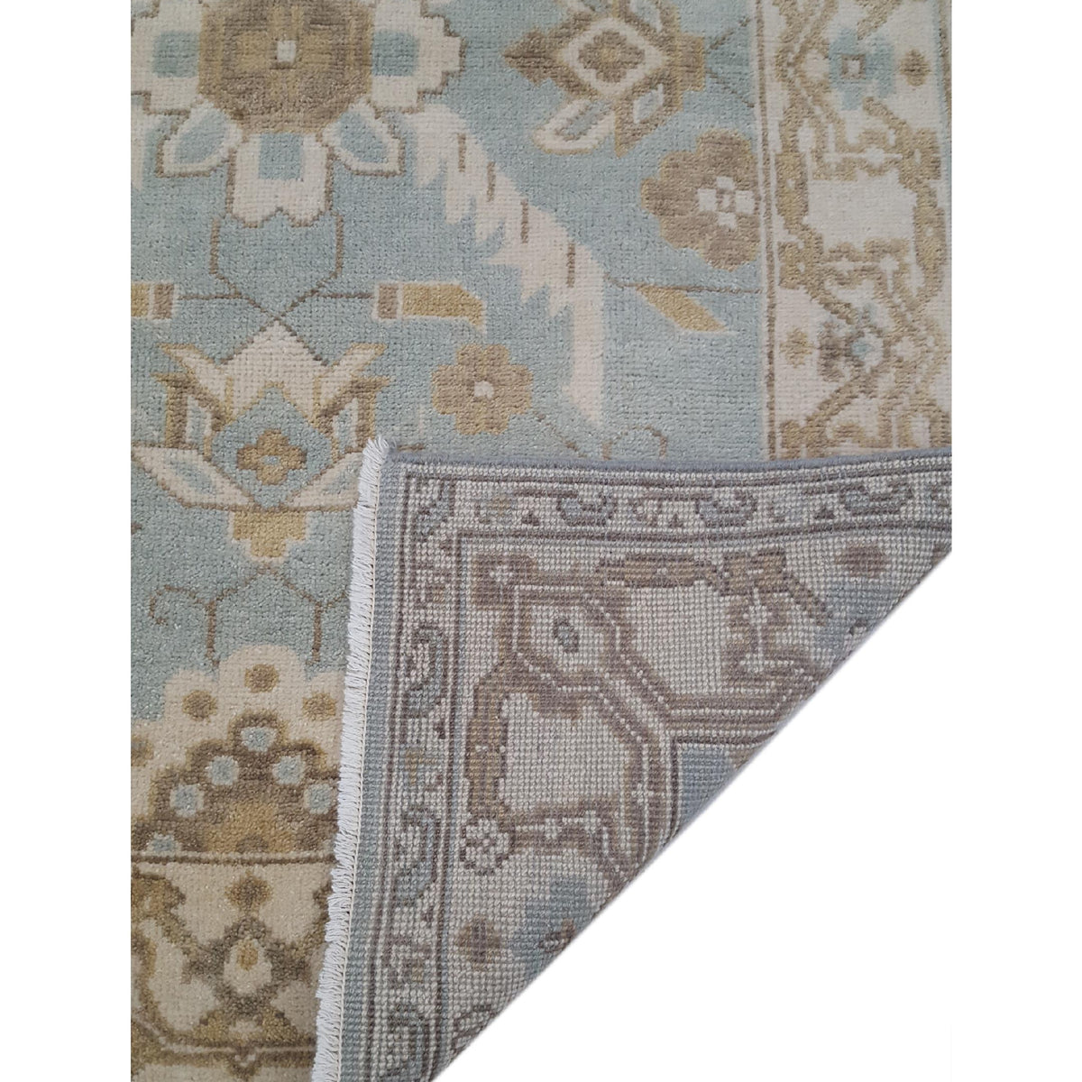 Pacific Marco 39286 Lt.Blue Ivory Transitional Hand Knotted Rug