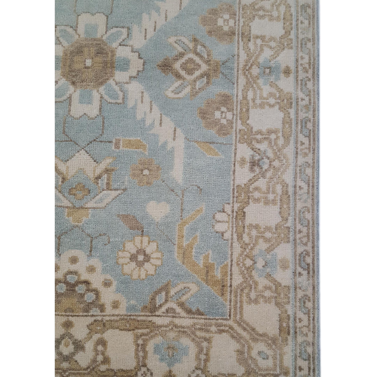 Pacific Marco 39286 Lt.Blue Ivory Transitional Hand Knotted Rug
