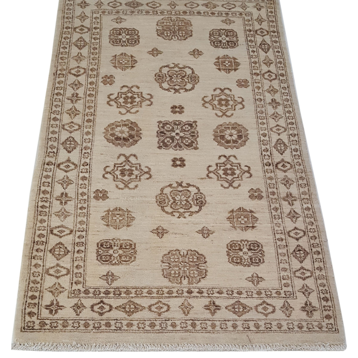 Pacific Ziegler 39315 Tan Taupe Transitional Hand Knotted Rug