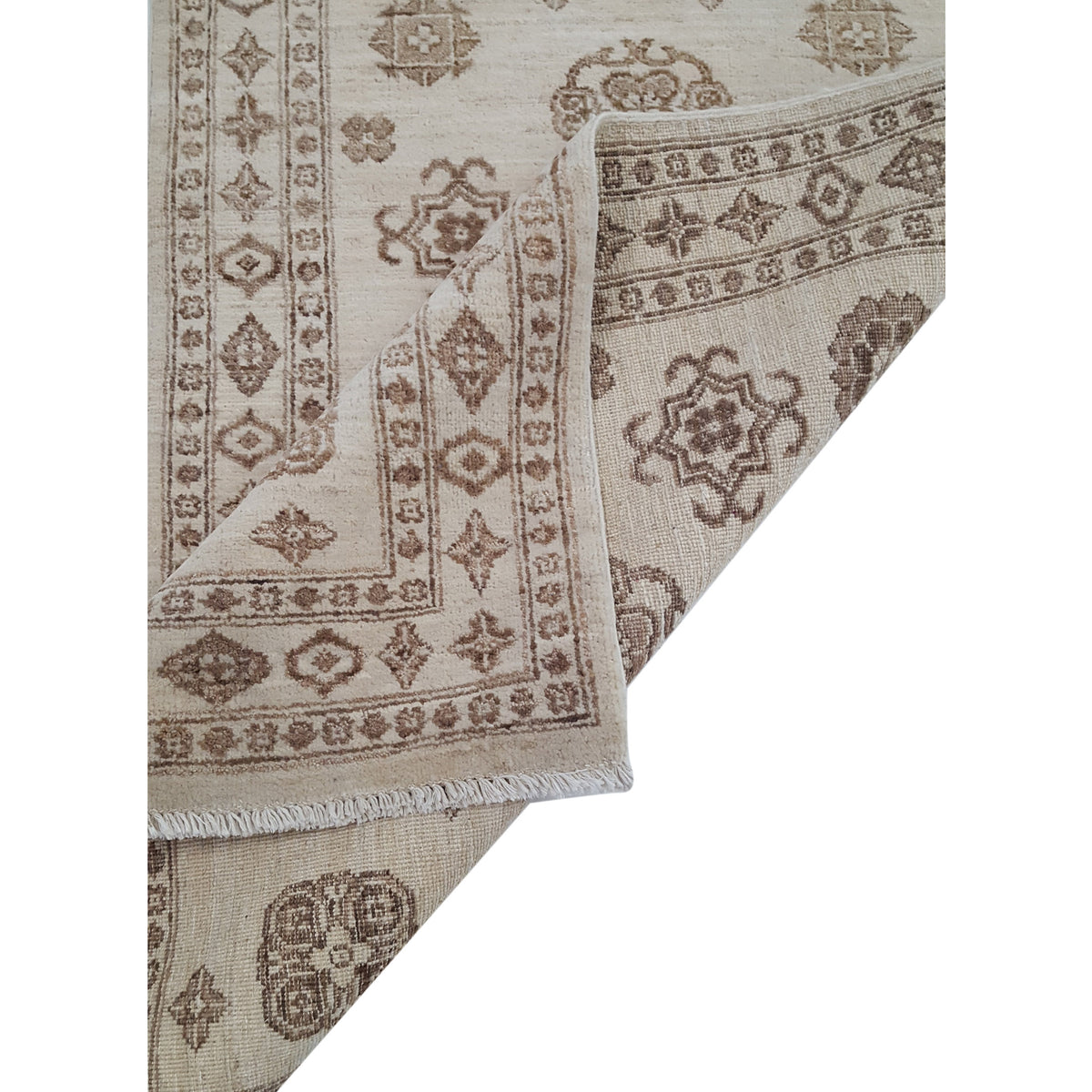 Pacific Ziegler 39315 Tan Taupe Transitional Hand Knotted Rug
