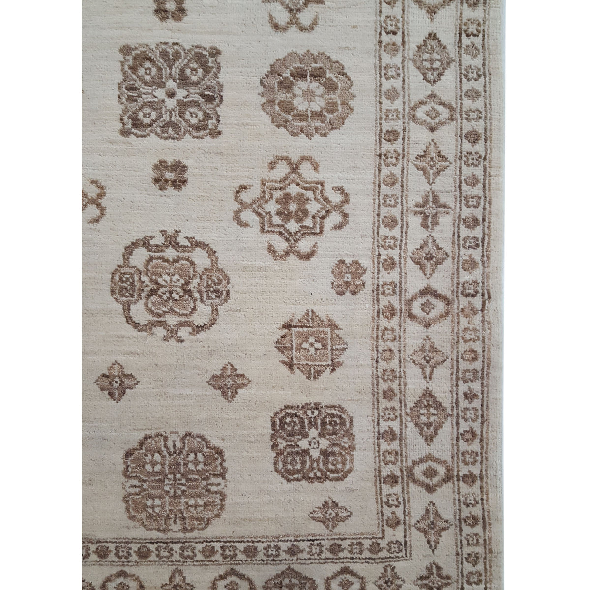 Pacific Ziegler 39315 Tan Taupe Transitional Hand Knotted Rug