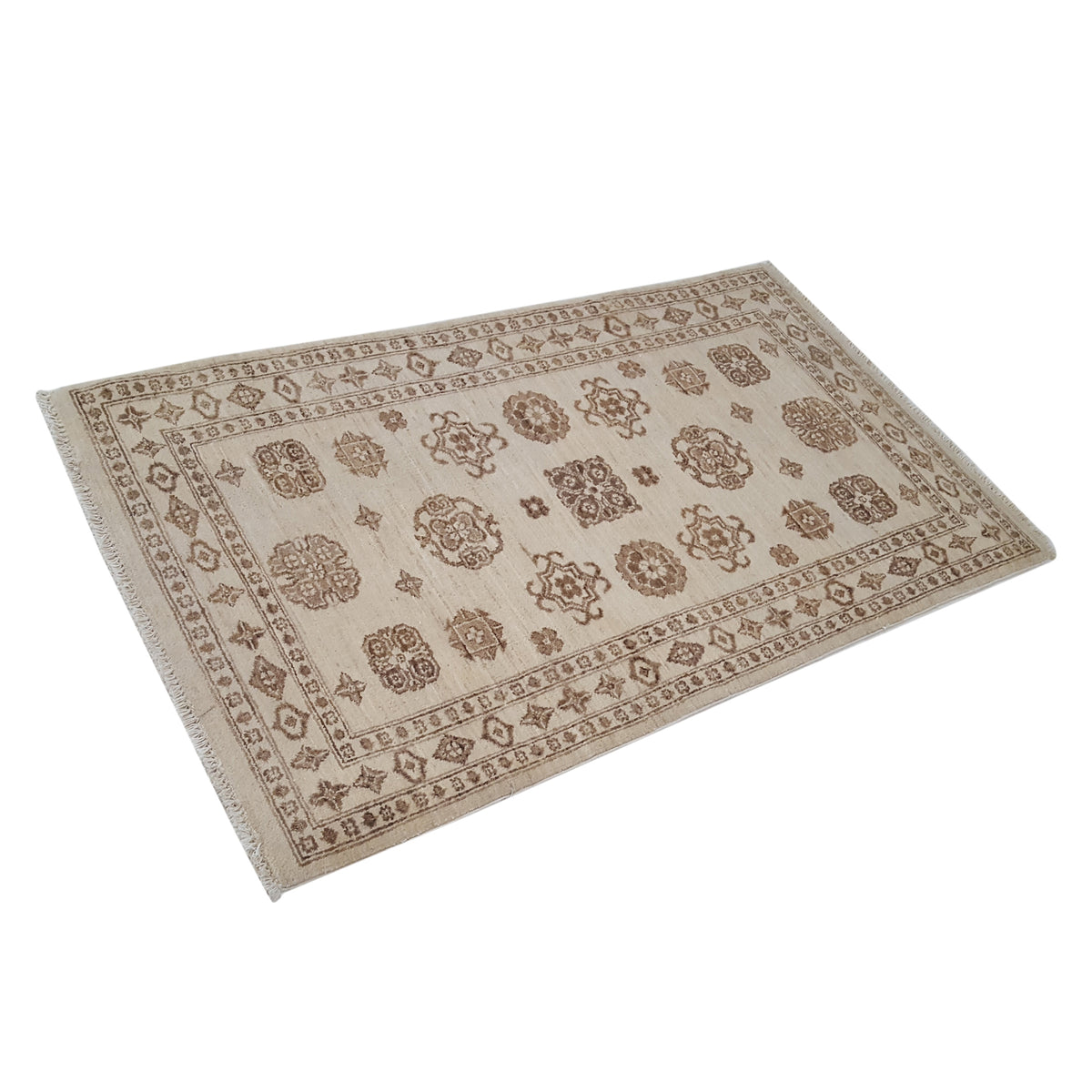 Pacific Ziegler 39315 Tan Taupe Transitional Hand Knotted Rug