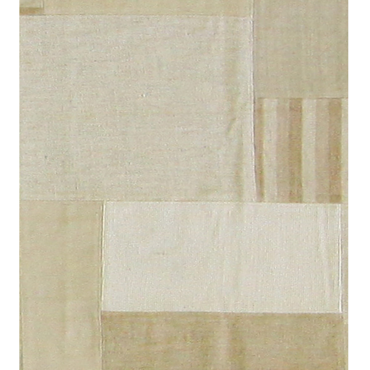 Pacific Patch Flatweave 39336 Ivory Beige Patchwork Hand Knotted Rug