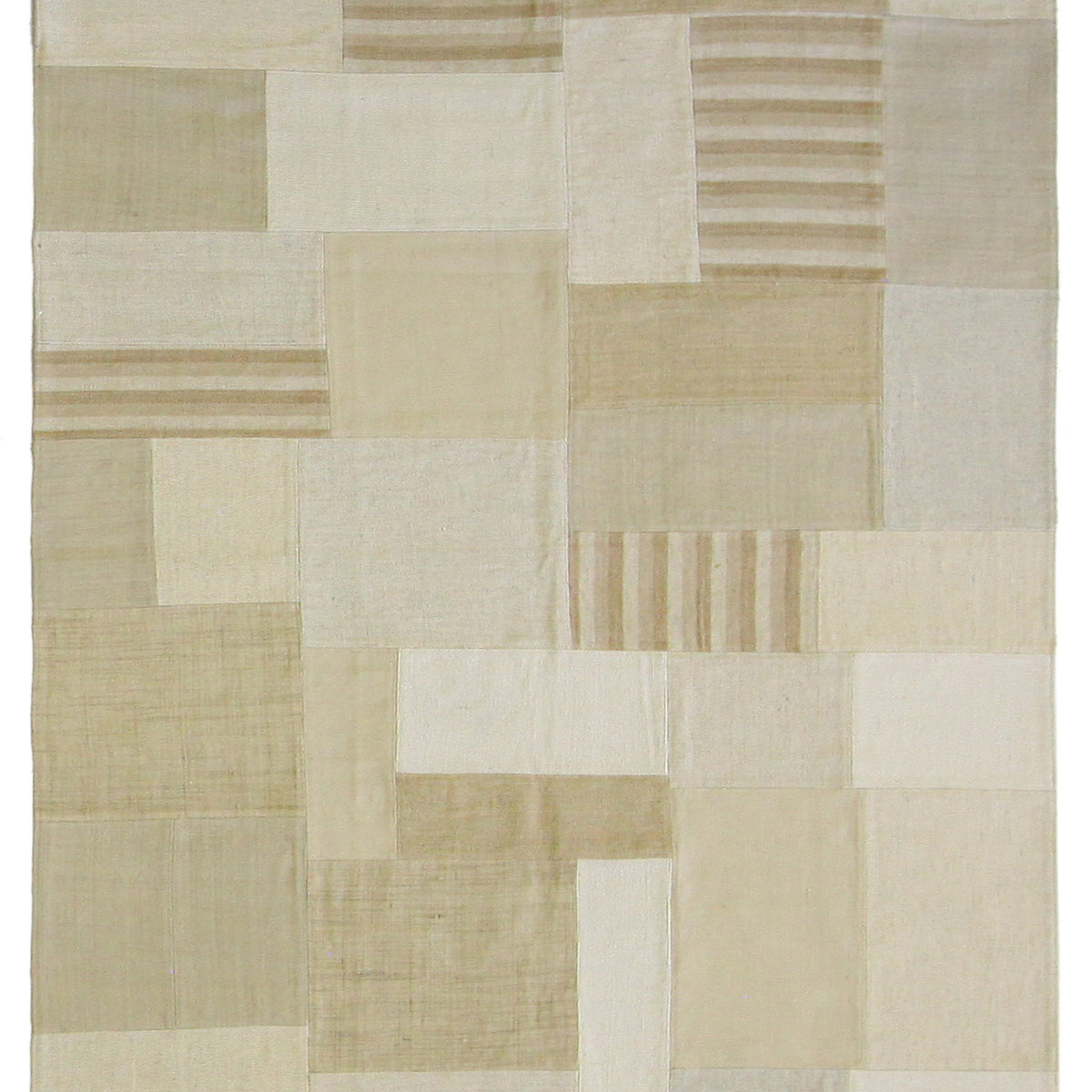 Pacific Patch Flatweave  Ivory Beige Patchwork