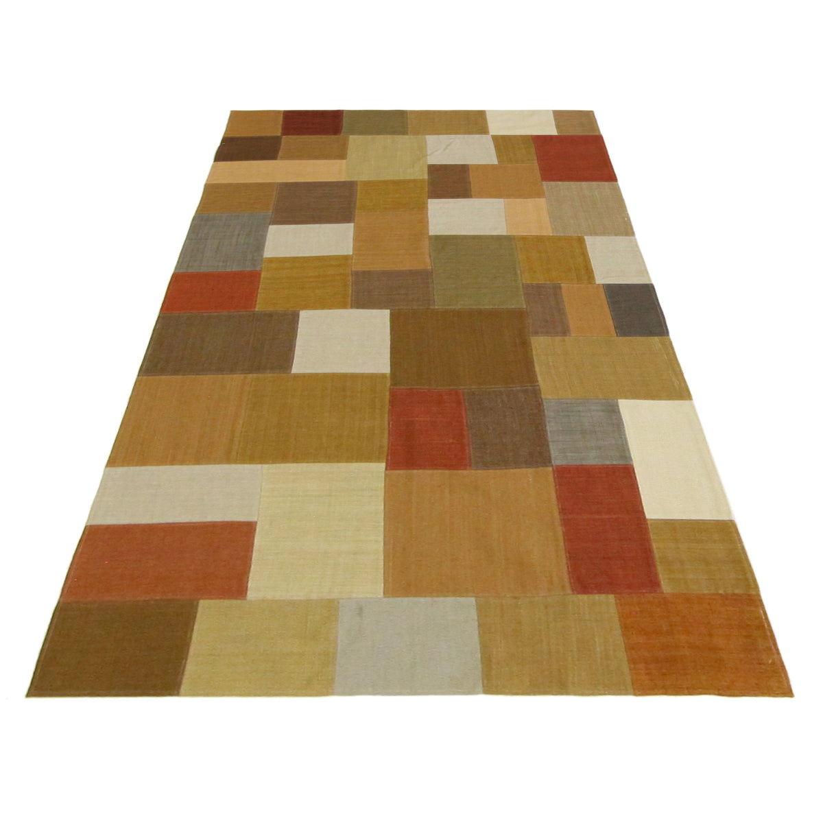Pacific Patch Flatweave 39338 Multi Multi Patchwork Hand Knotted Rug