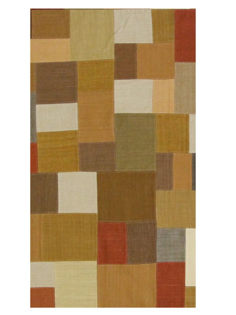 Pacific Patch Flatweave 39338 Multi Multi Patchwork Hand Knotted Rug