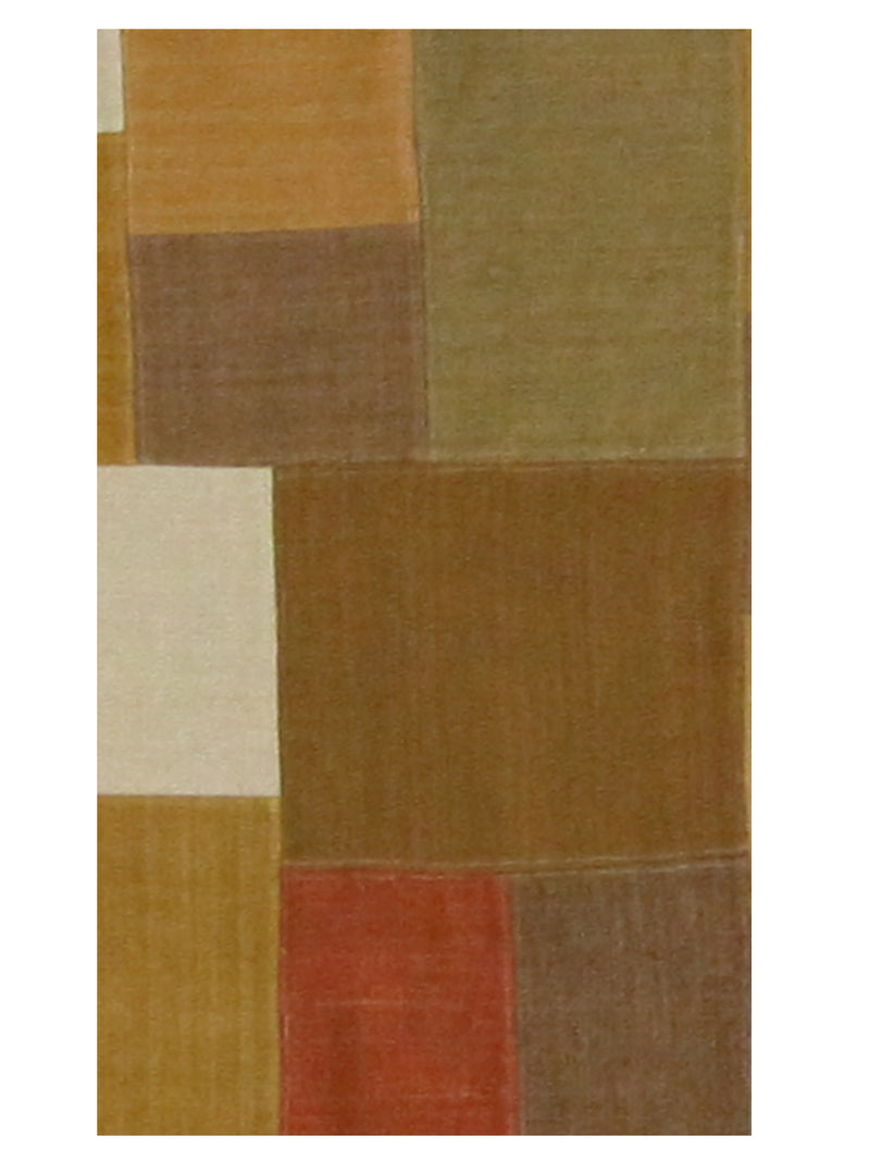 Pacific Patch Flatweave 39338 Multi Multi Patchwork Hand Knotted Rug