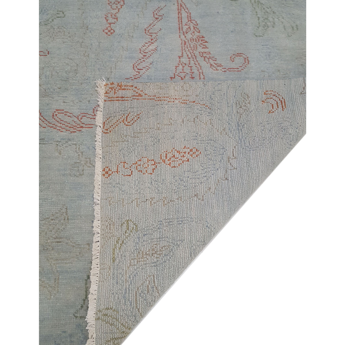 Pacific Arts and Crafts 39365 Sky Rust Modern Hand Knotted Rug