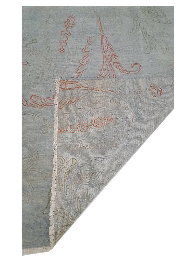 Pacific Arts and Crafts 39365 Sky Rust Modern Hand Knotted Rug