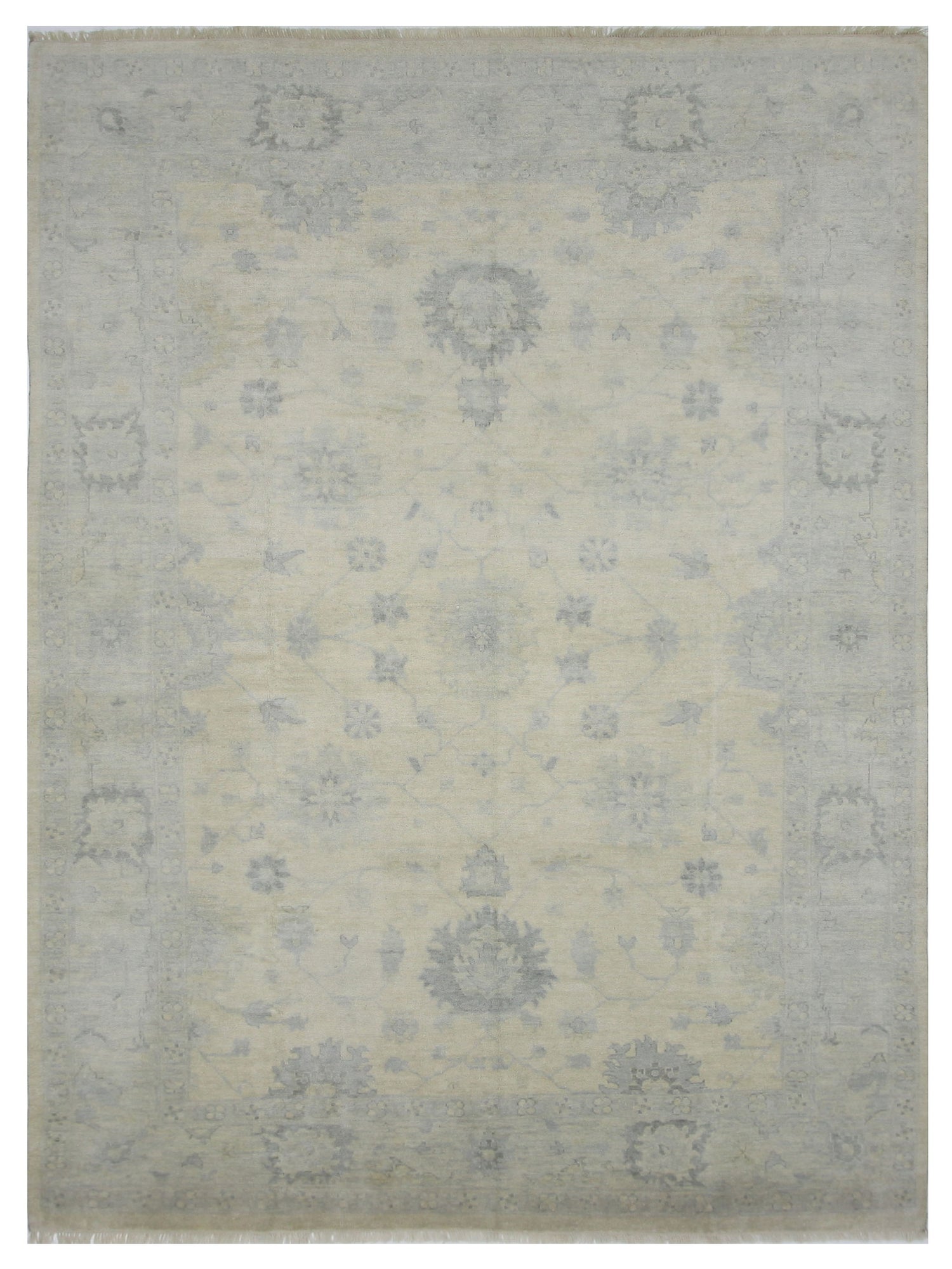 Pacific Angora  Ivory Lt.Blue Traditional