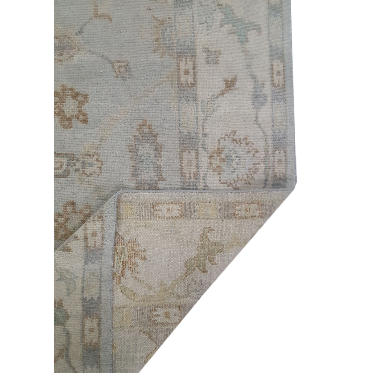 Pacific Angora 39373 Grey Cream Traditional Hand Knotted Rug