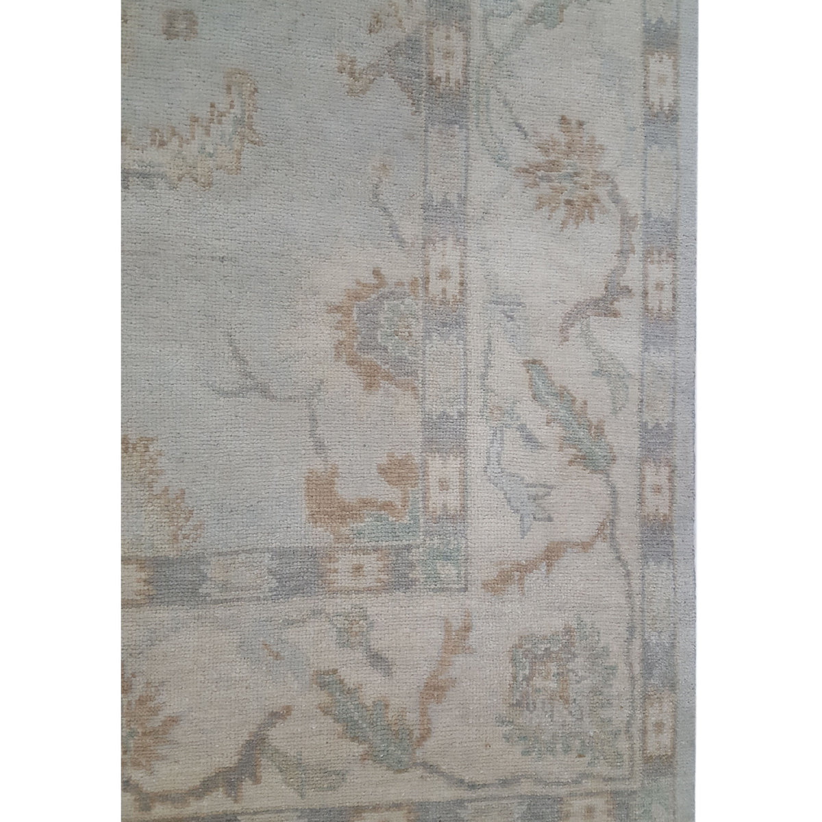 Pacific Angora 39373 Grey Cream Traditional Hand Knotted Rug
