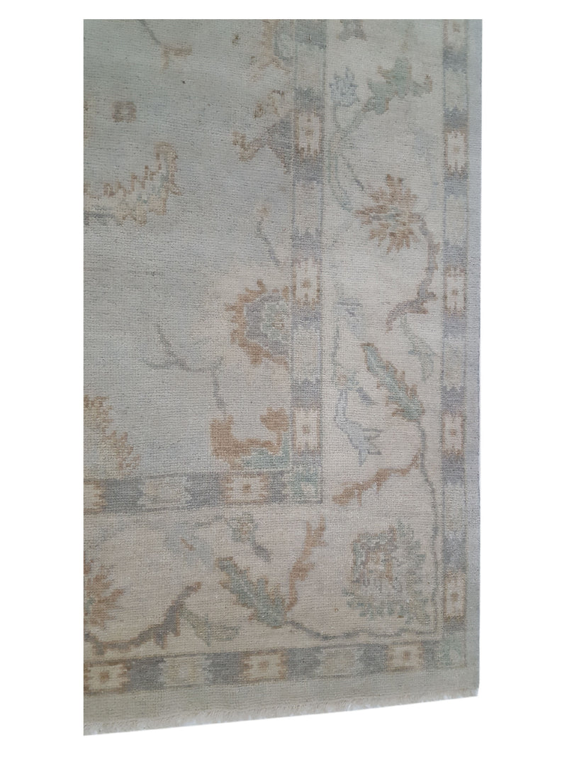 Pacific Angora 39373 Grey Cream Traditional Hand Knotted Rug