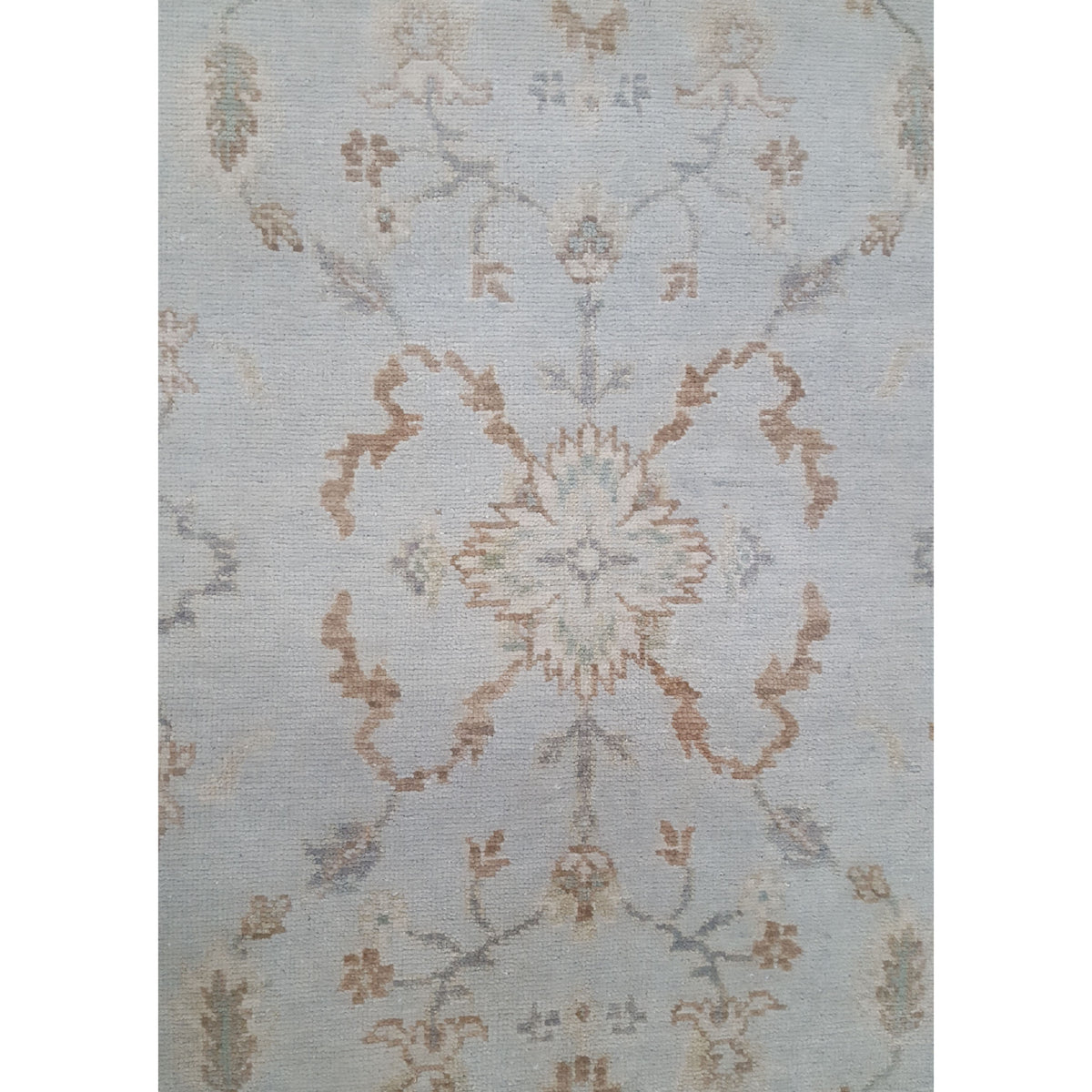 Pacific Angora 39373 Grey Cream Traditional Hand Knotted Rug