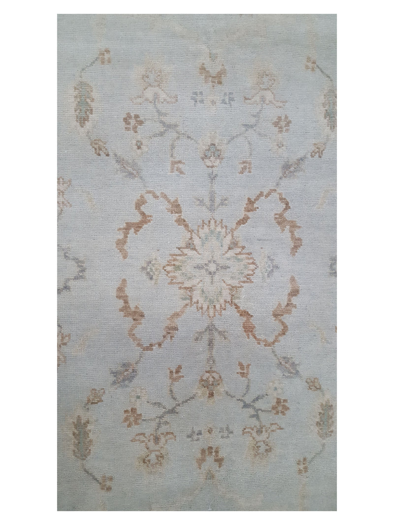 Pacific Angora 39373 Grey Cream Traditional Hand Knotted Rug