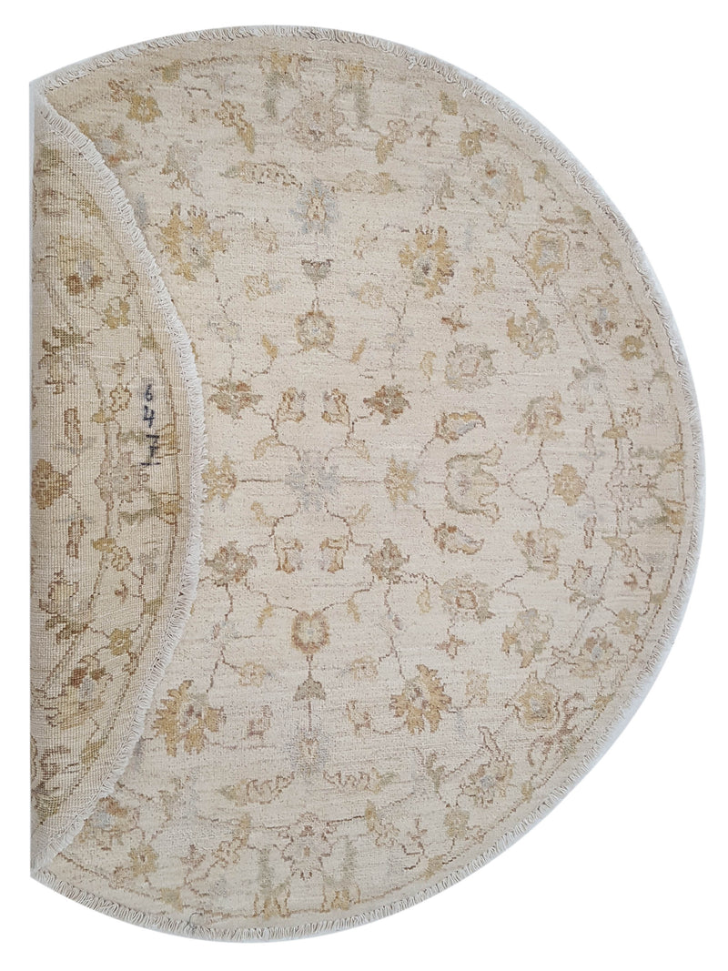 Pacific Ziegler 39390 Ivory Ivory Transitional Hand Knotted Rug