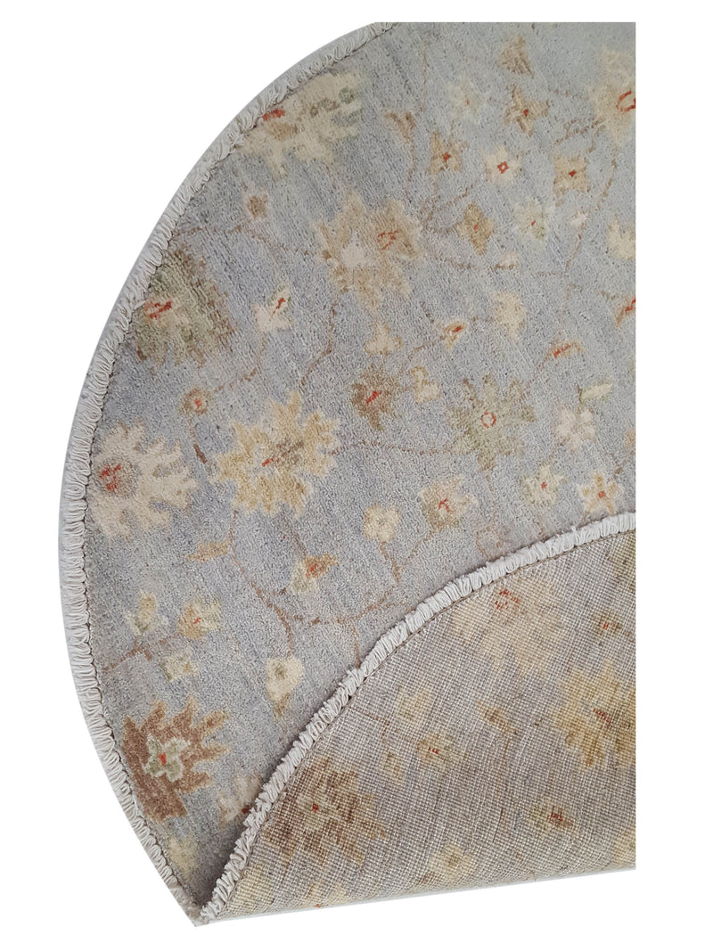 Pacific Ziegler 39397 Grey Ivory Transitional Hand Knotted Rug