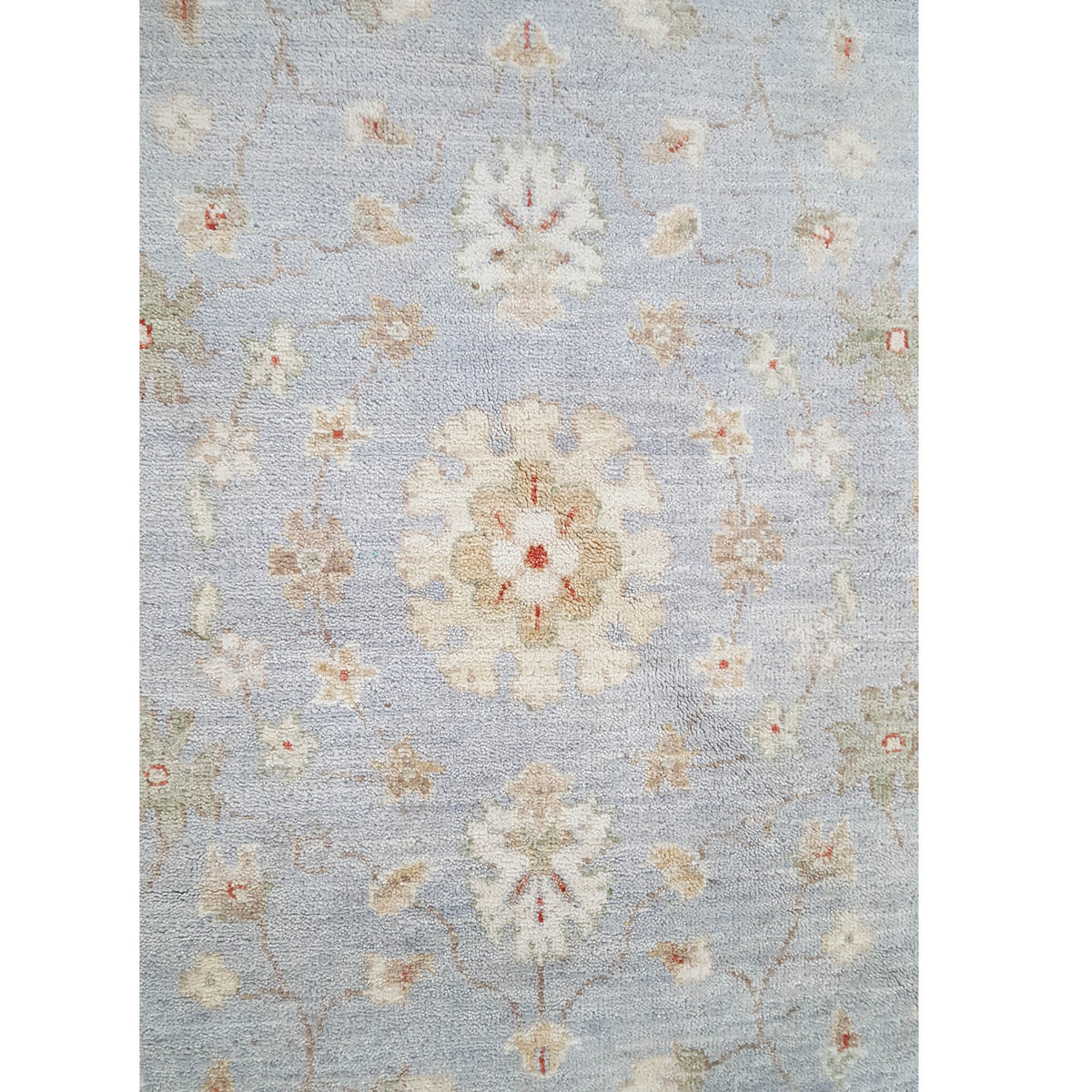 Pacific Ziegler 39397 Grey Ivory Transitional Hand Knotted Rug